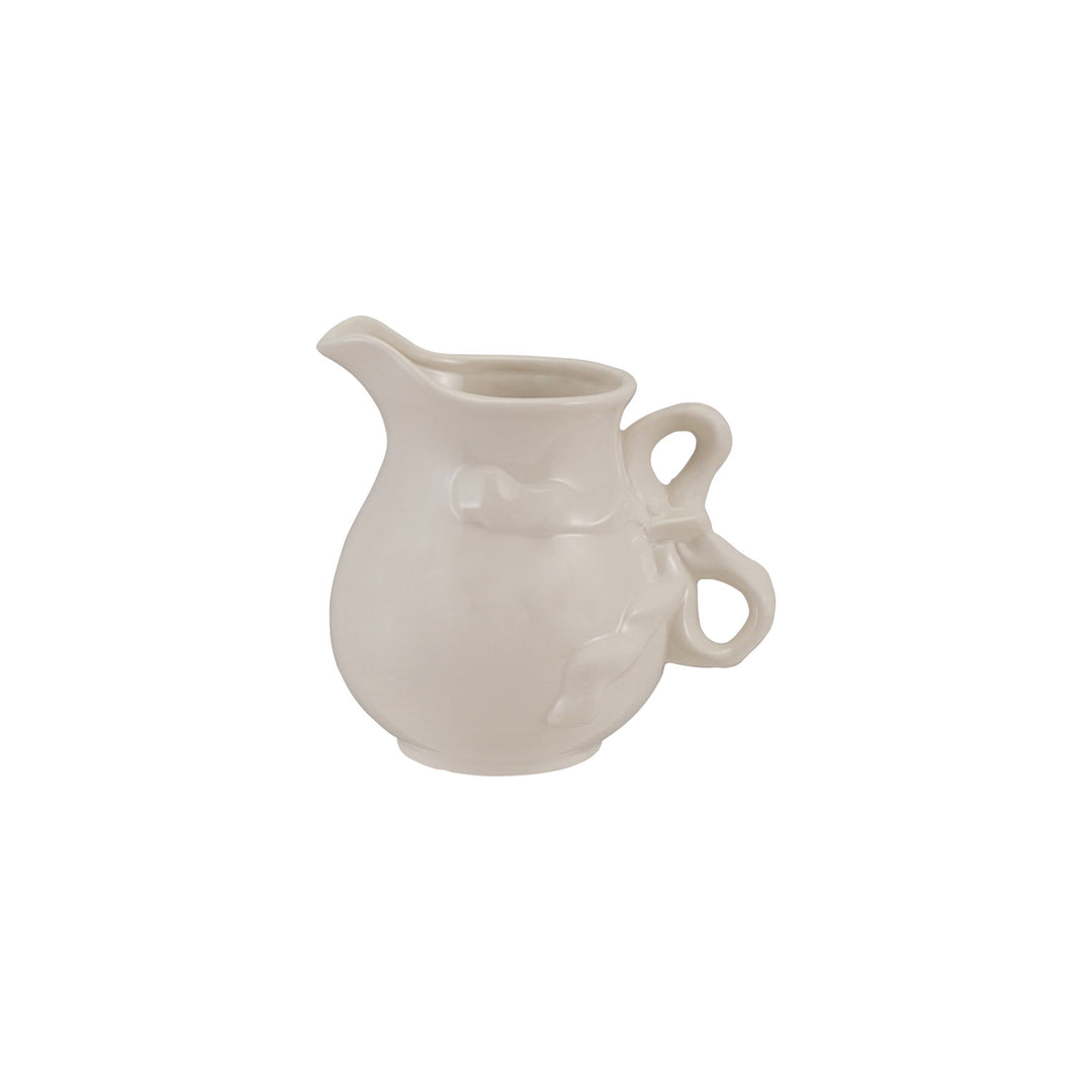 Bow Handled Stoneware Pitcher