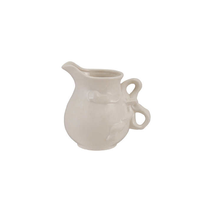 Bow Handled Stoneware Pitcher