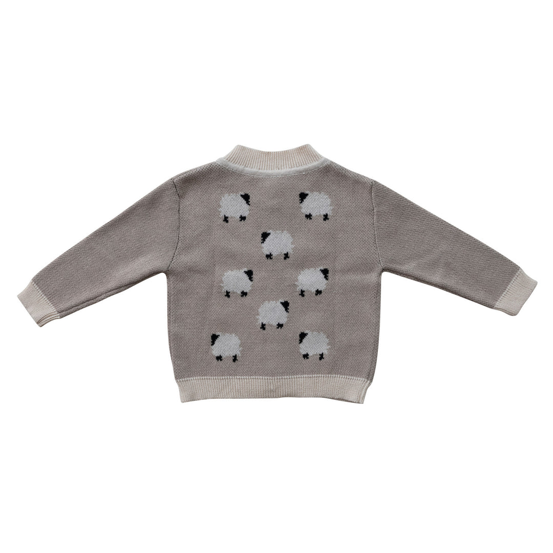 Sheep Knit Baby Cardigan Sweater