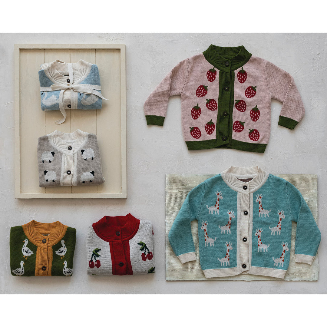 Sheep Knit Baby Cardigan Sweater