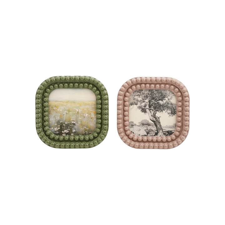 Pastoral Square Bubble Framed Art