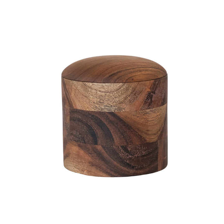Natural Acacia Wood Storage Container