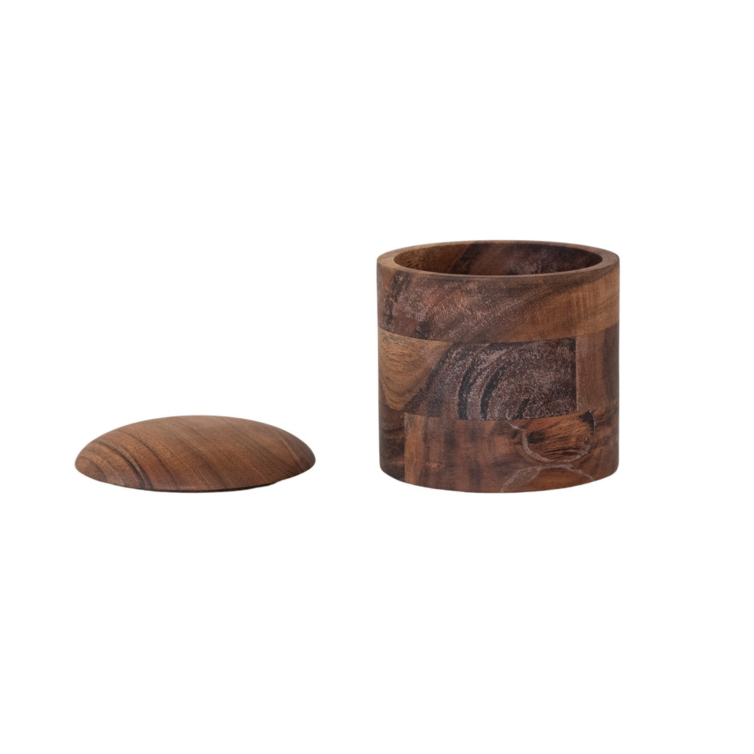 Natural Acacia Wood Storage Container