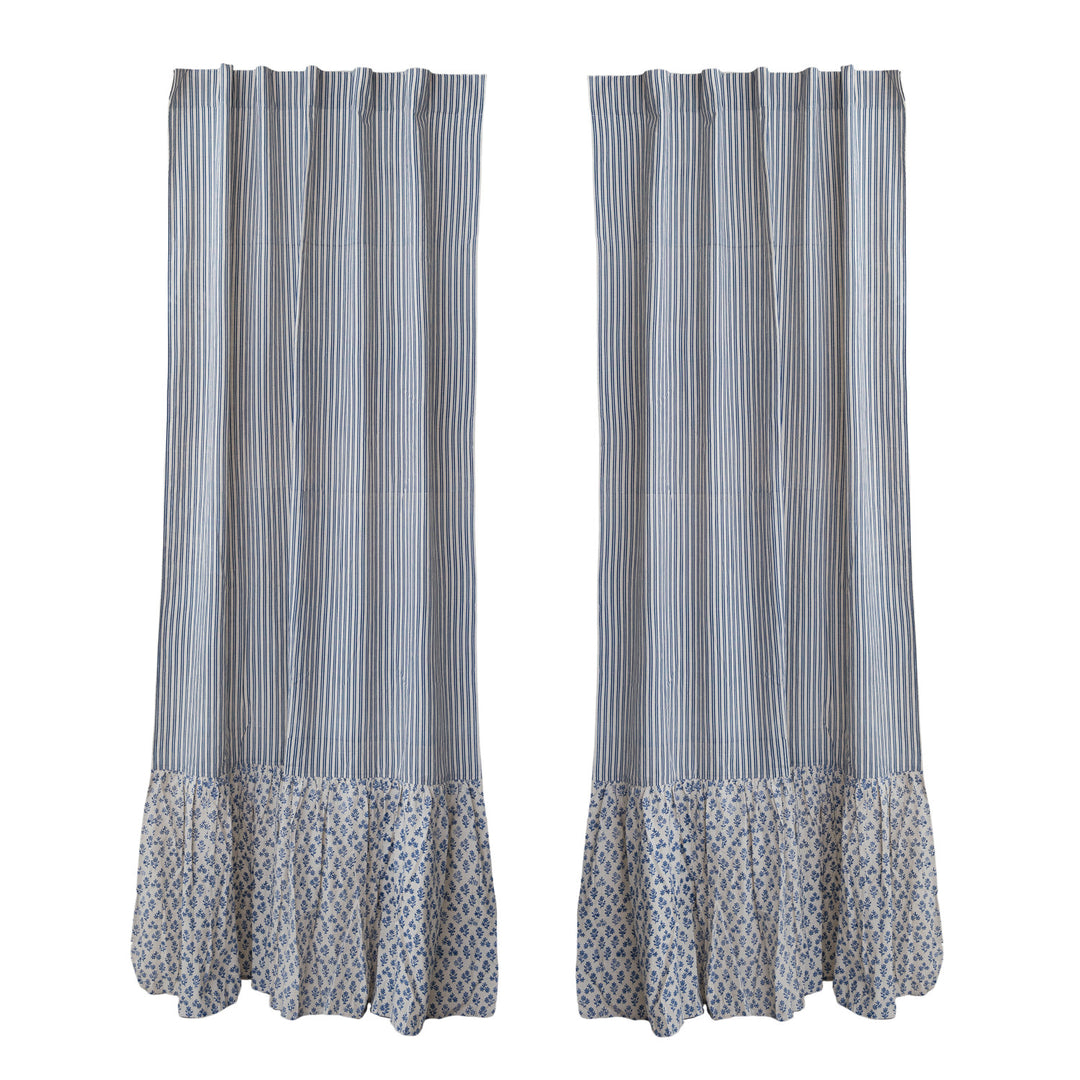 Eccentric Ruffle Bottom Curtain Panels