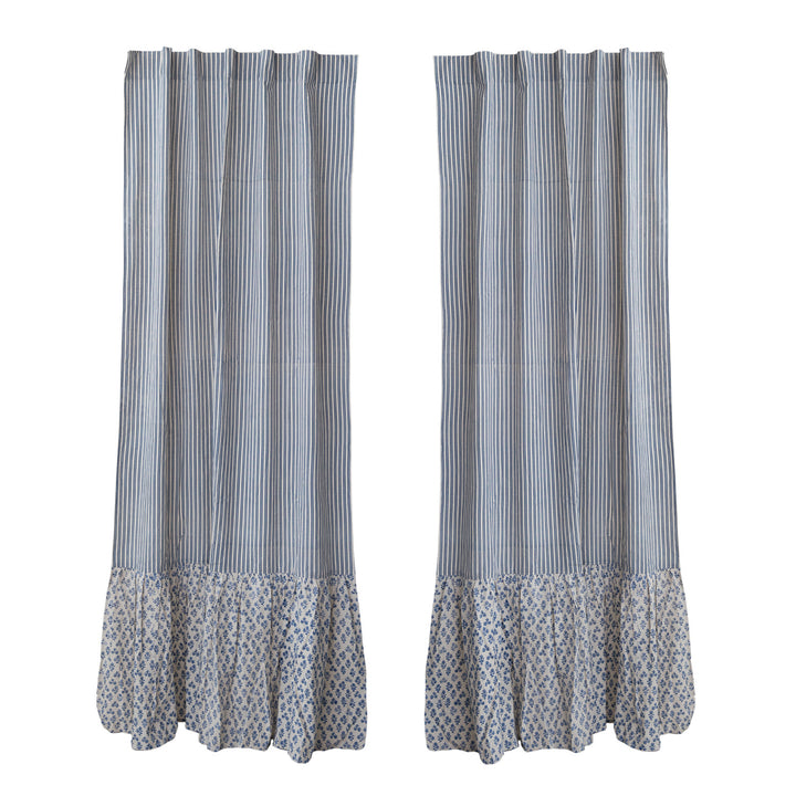 Eccentric Ruffle Bottom Curtain Panels