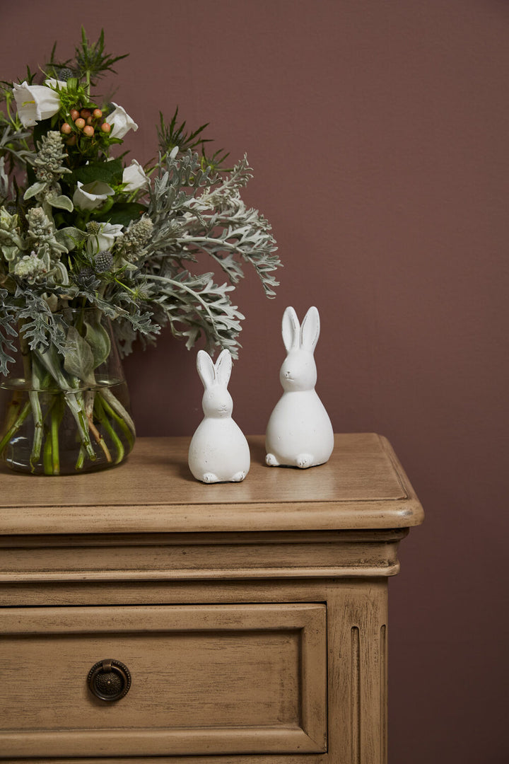 White Bunny Figurine