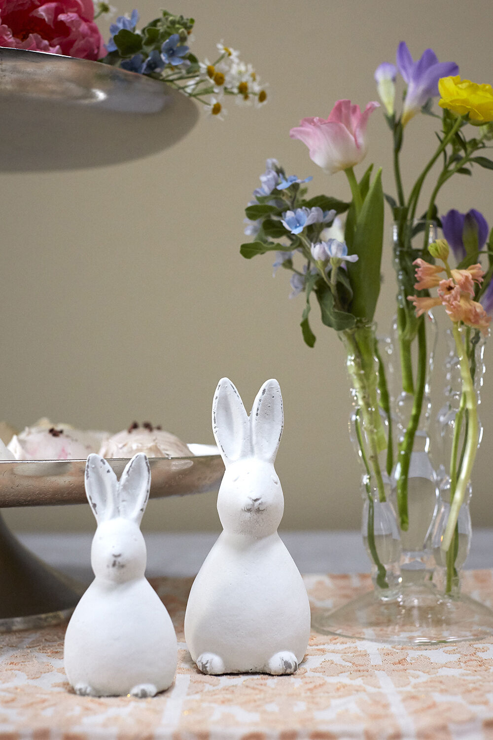 White Bunny Figurine