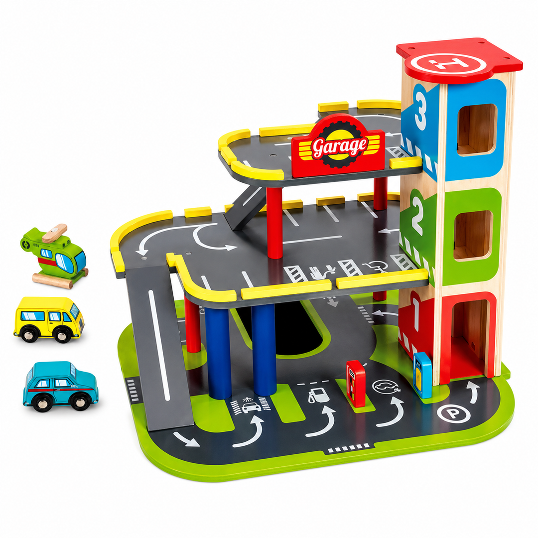 Wooden Garage Playset