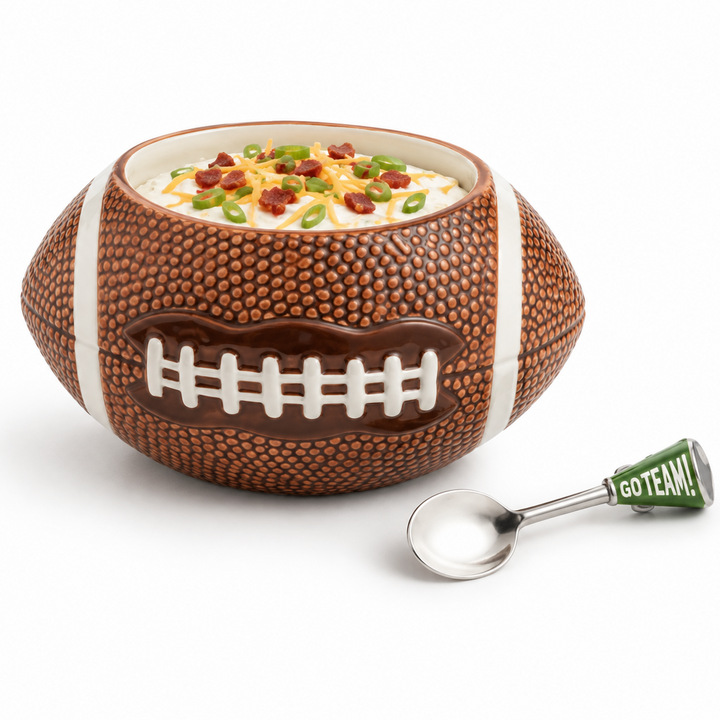 Football Dip Bowl Set
