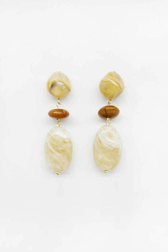 Marbled Dangle Earrings