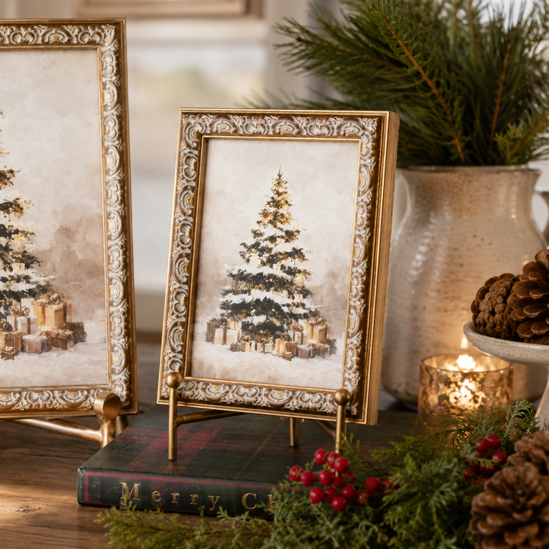 Vintage Christmas Tree Frame