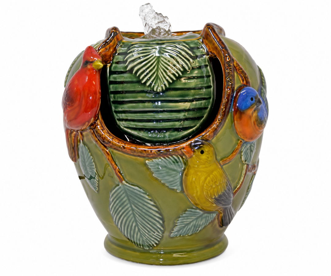 Songbird Ceramic Tabletop Fountain