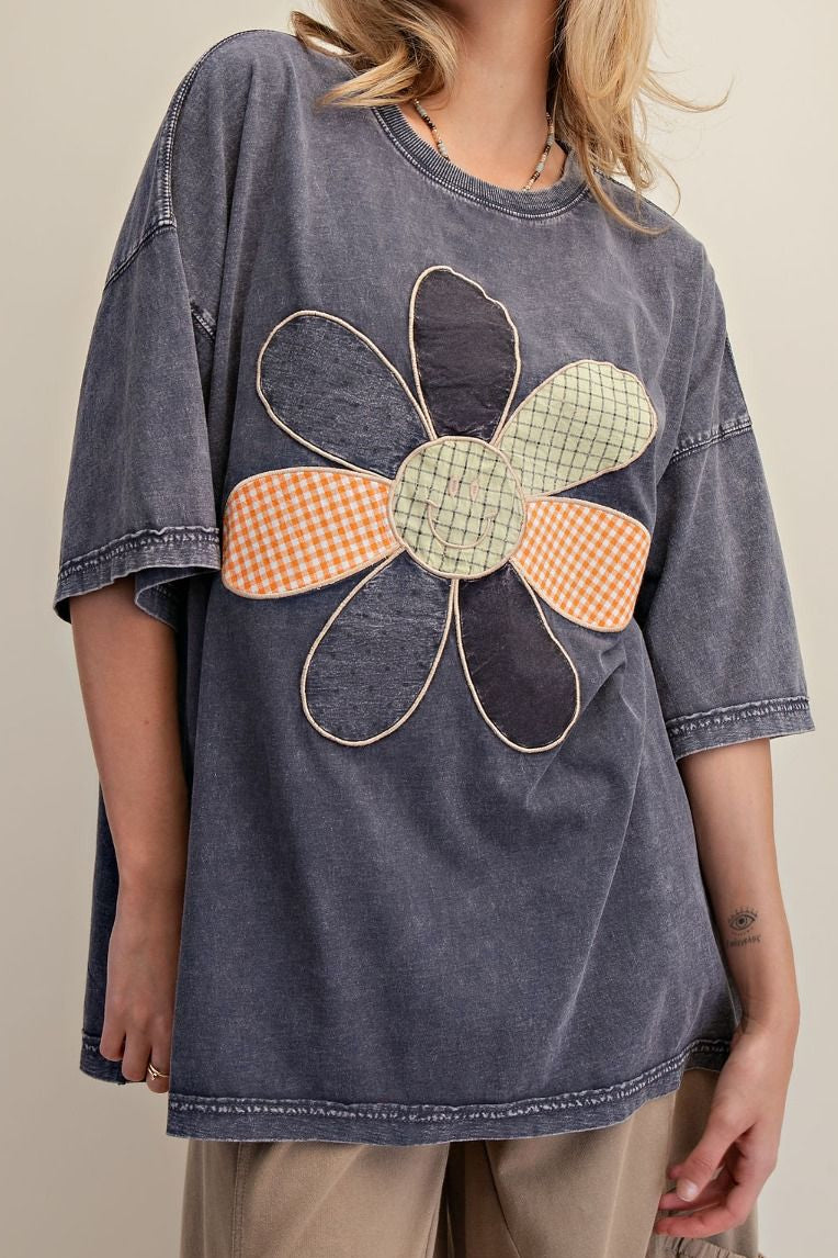 Smiley Flower Top