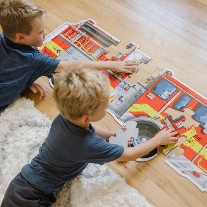 Giant Fire Truck Floor Puzzle