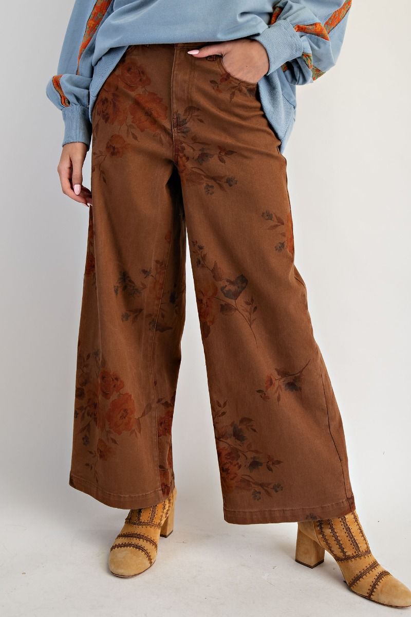 Flower Twill Pant
