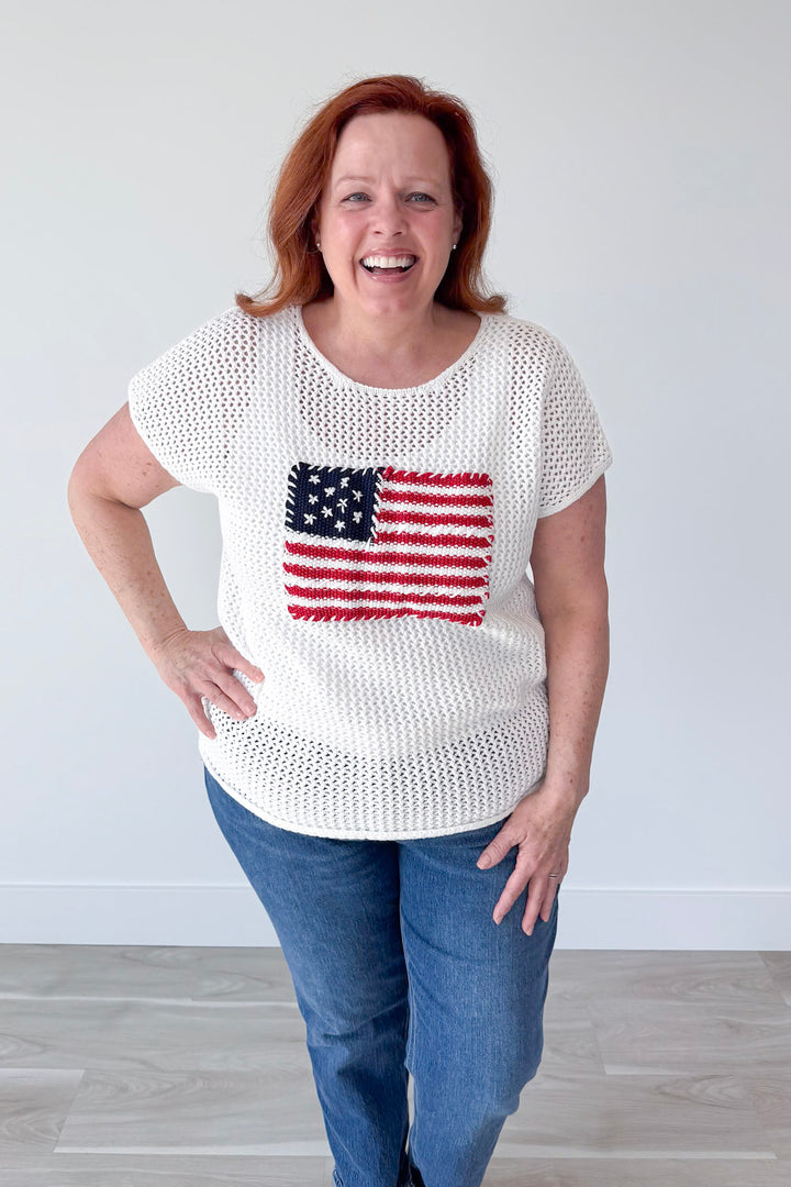 American Flag Top Curvy