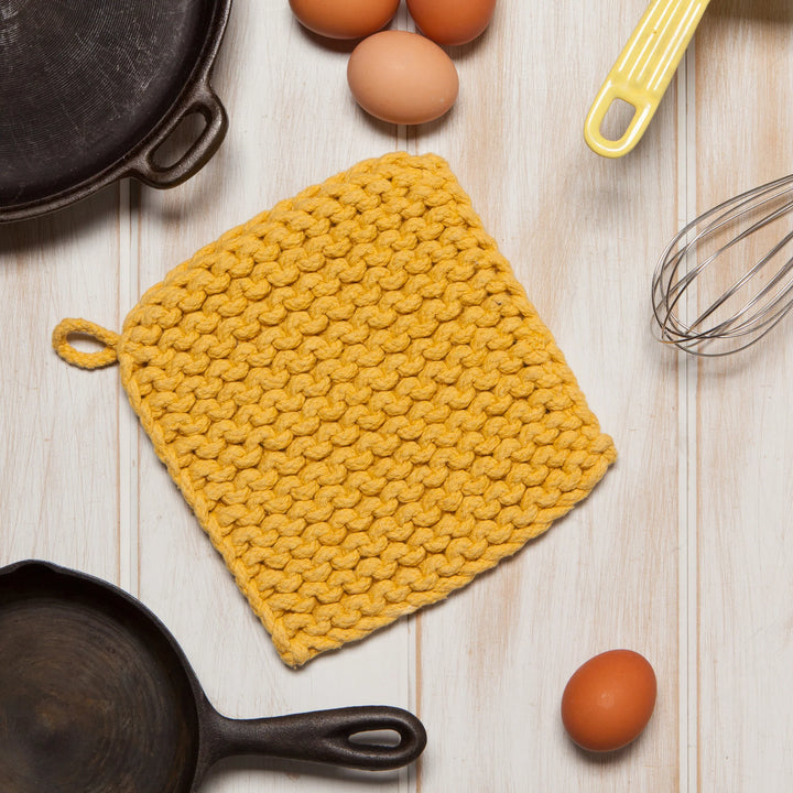 Ochre Crochet Potholder