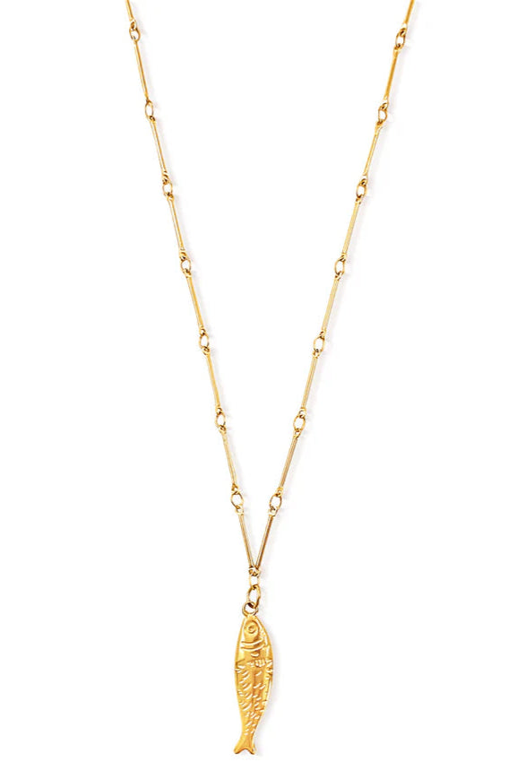 Ellie Vail Adoni Fish Pendant Necklace