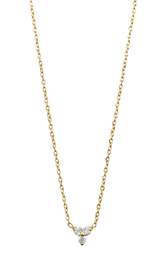 Donna Triple Stone Necklace