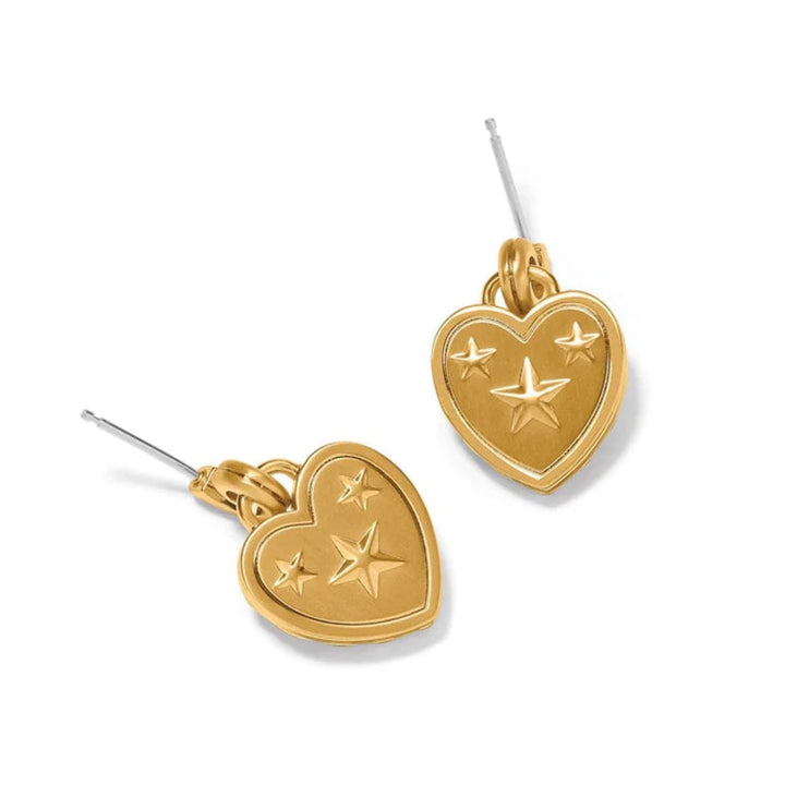 Brighton Esprit Heart Post Drop Earrings