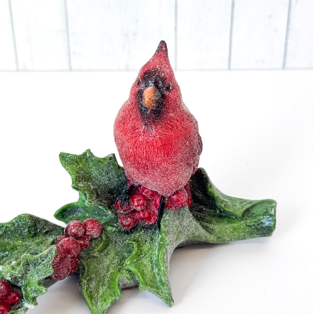 Holly Berry Cardinal Branch