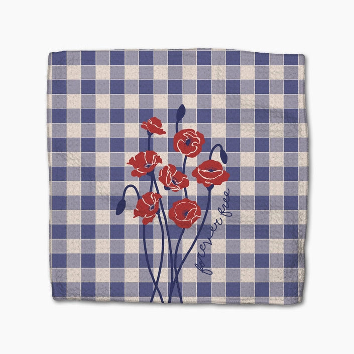 Geometry Forever Free Poppies Dishcloth Set