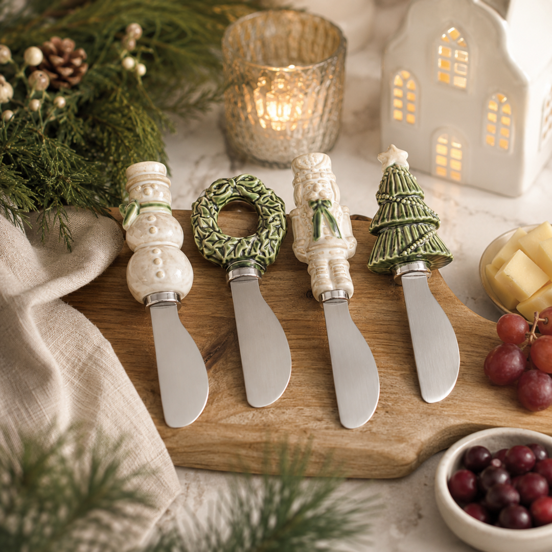 Snowman Stoneware Spreader