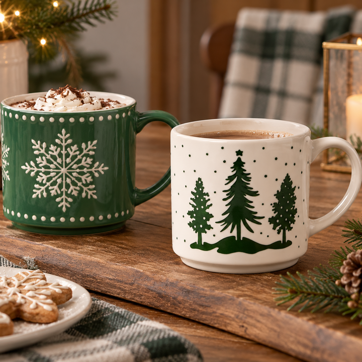 Holiday Stacking Mugs