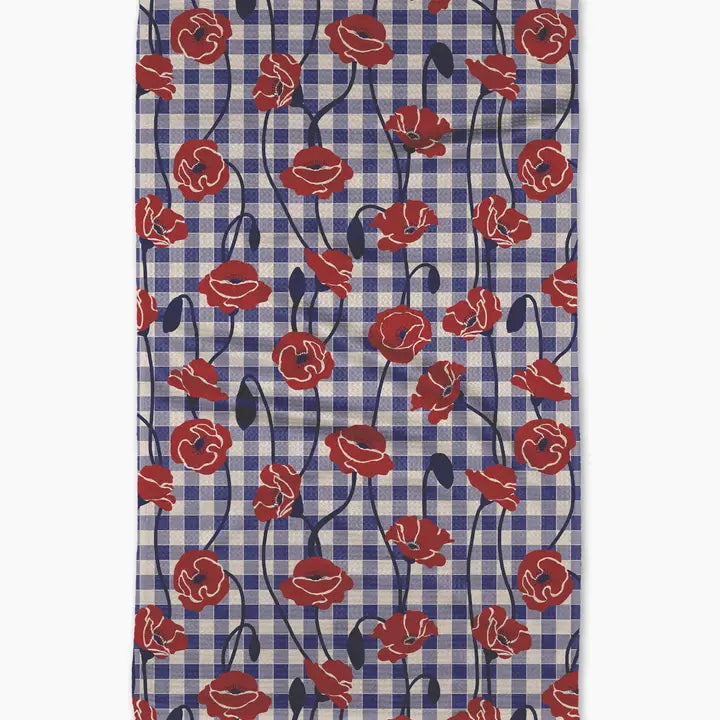 Geometry Freedom Poppy Field Tea Towel