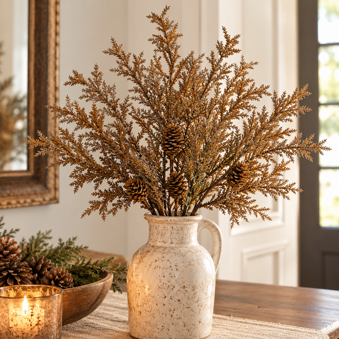 Metallic Cluster Cedar Spray