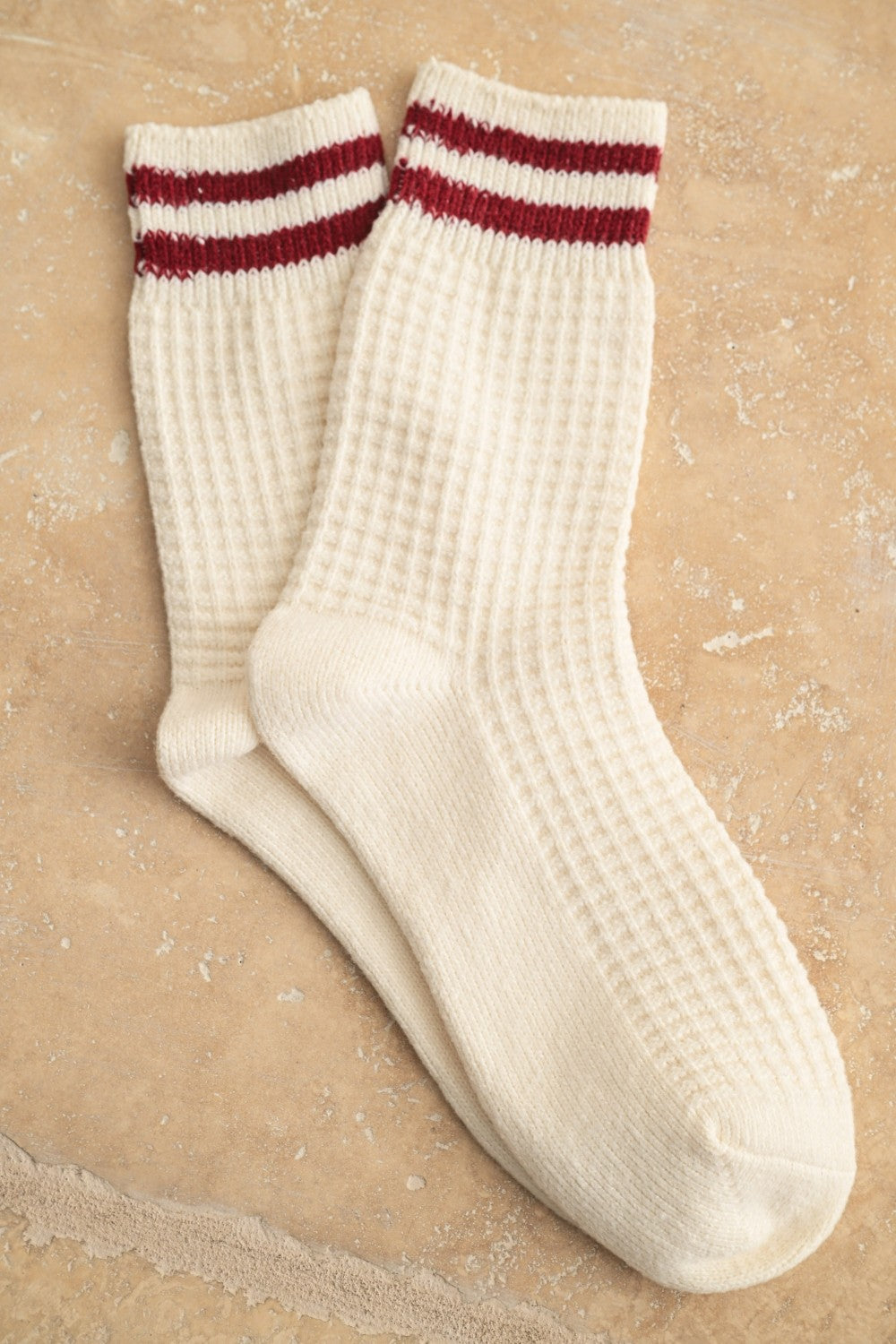 Waffle Stripe Socks