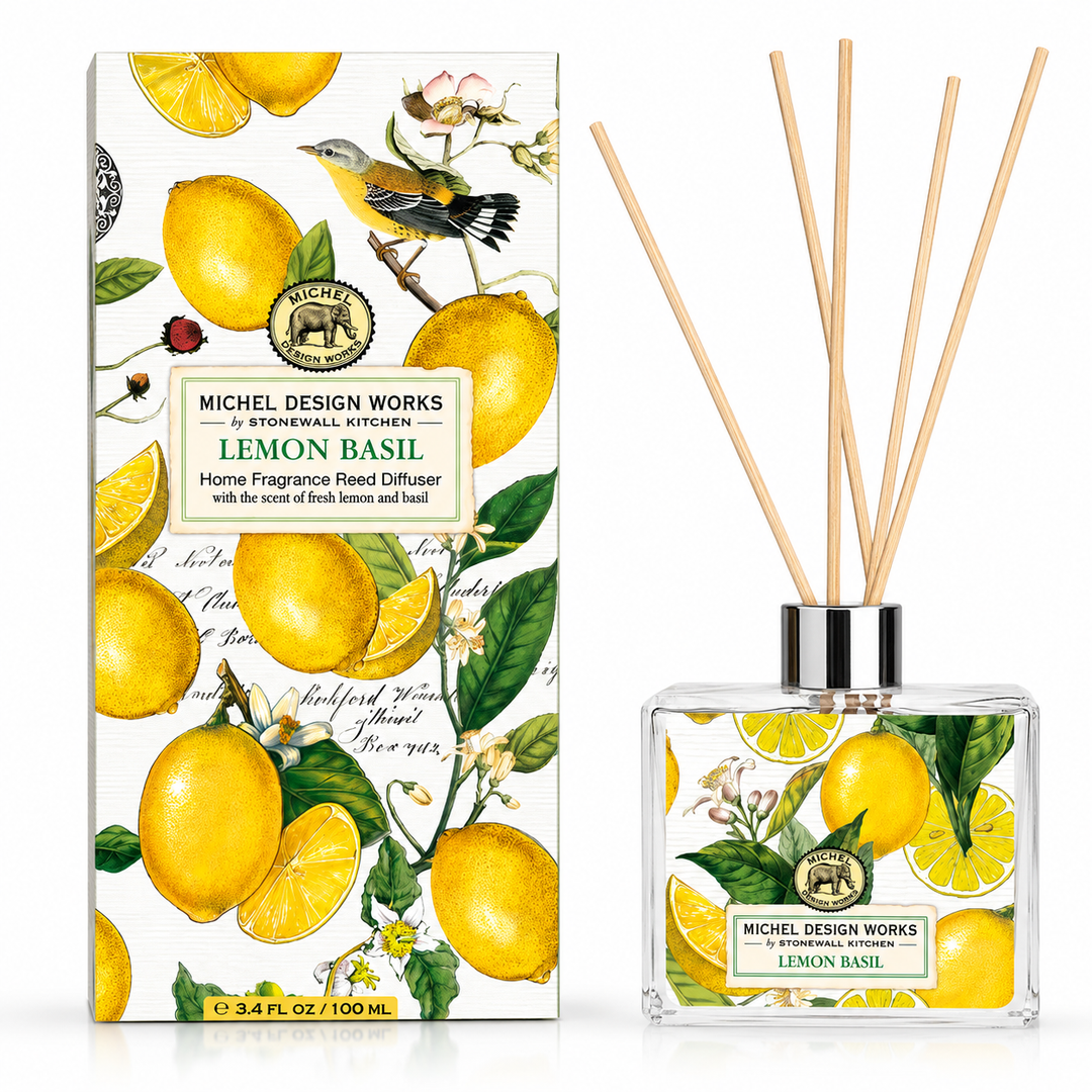 Lemon Basil Home Reed Diffuser