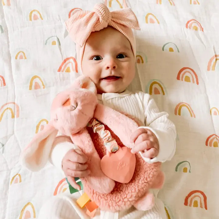 Ana Pink Bunny Lovey Plush