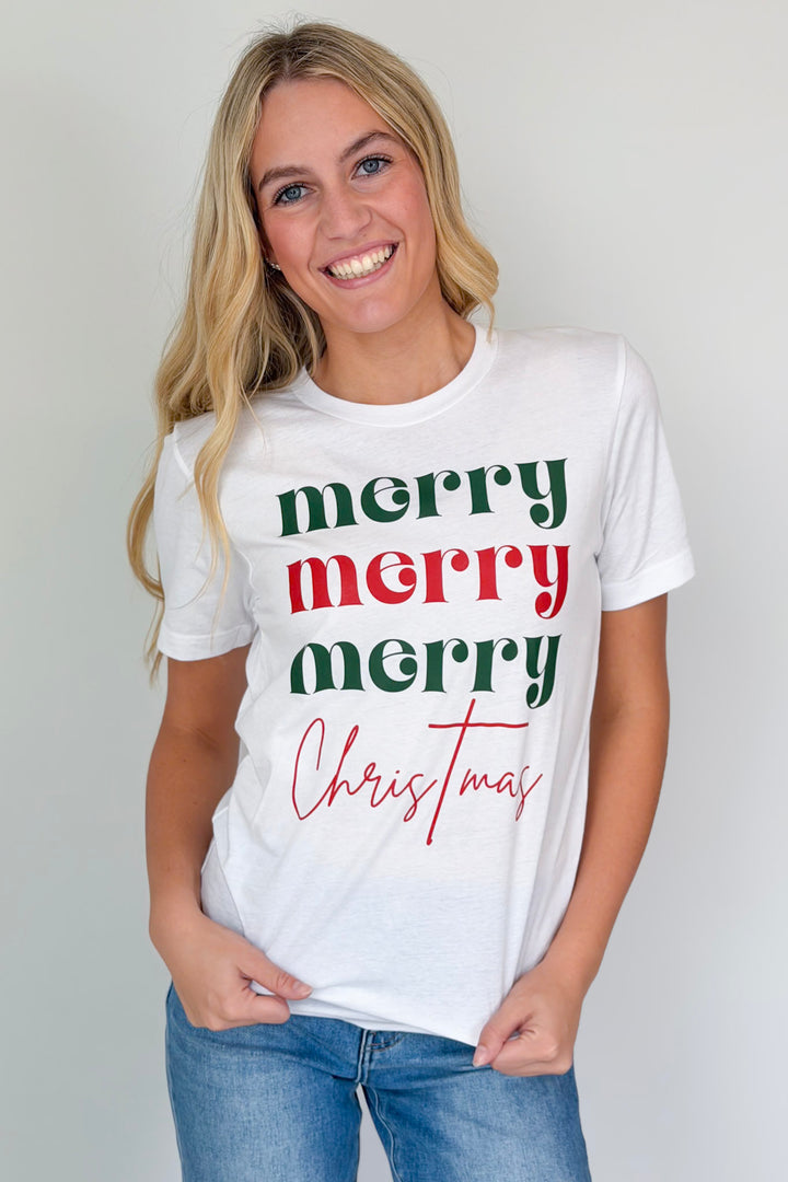 Merry Merry Merry Christmas Tee
