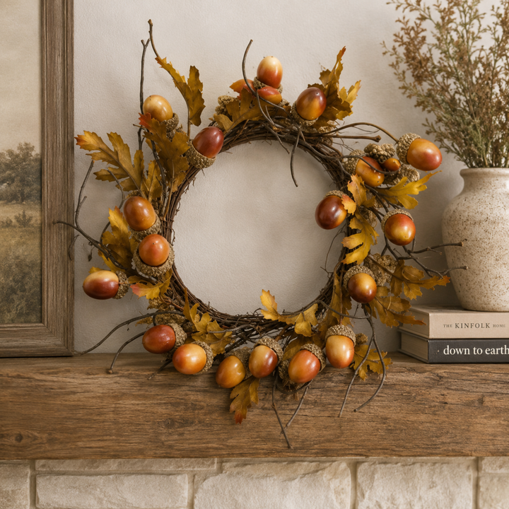 Autumn Acorn Candle Ring