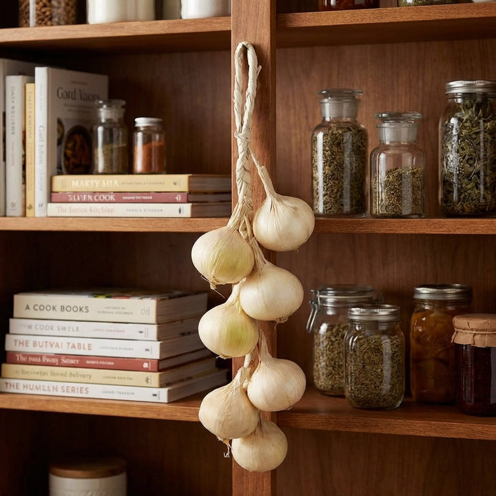 Hanging Dried Garlic Stem