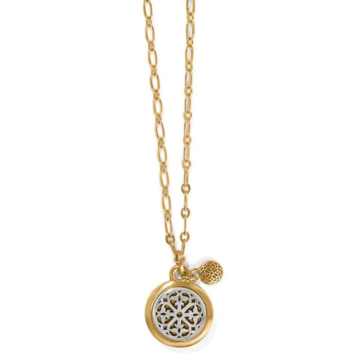 Brighton Ferrara Two Tone Luce Small Pendant Necklace