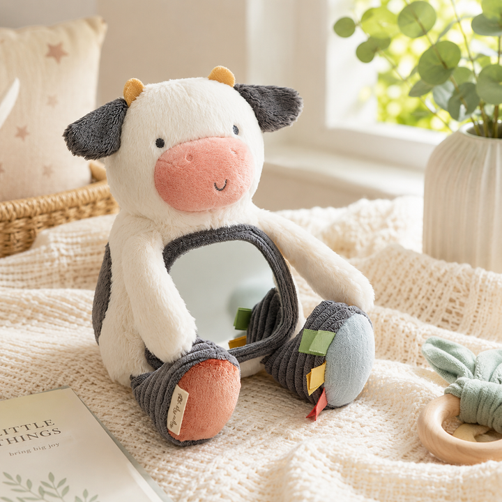 Carmen the Cow Mirror Travel /Tummy Time Toy