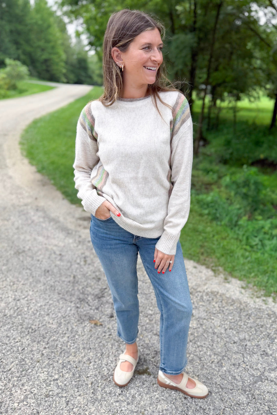 Golden Petals Sweater