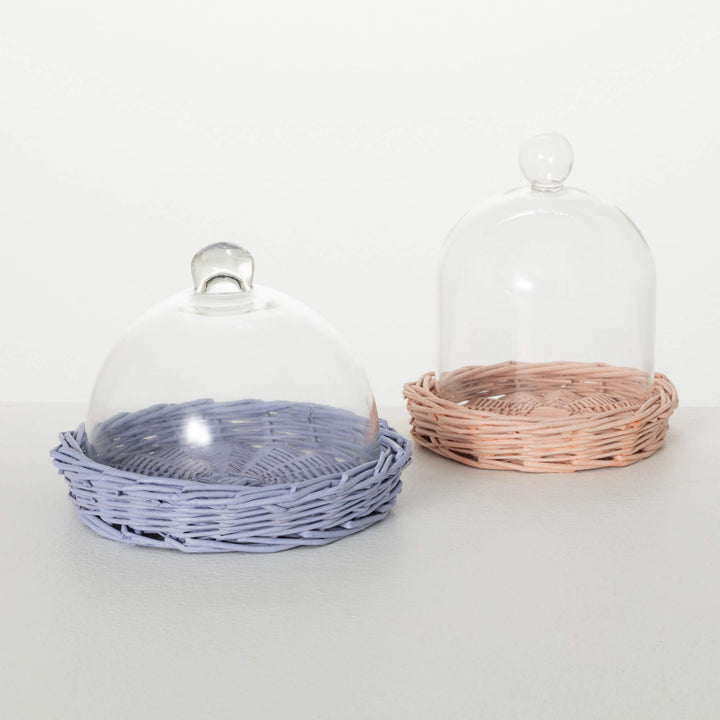 Spring Woven Base & Cloche Set