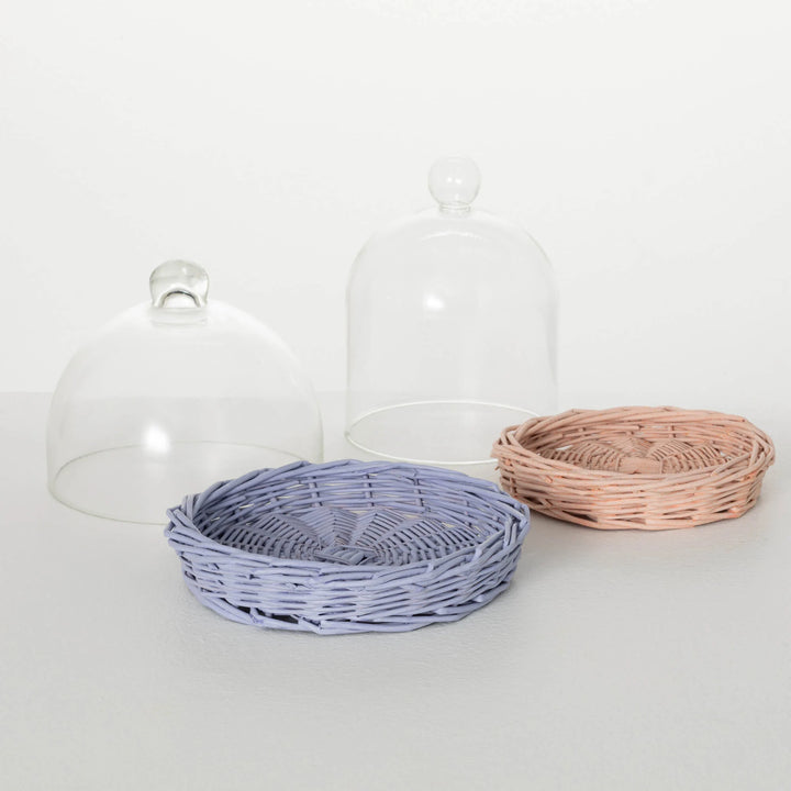 Spring Woven Base & Cloche Set