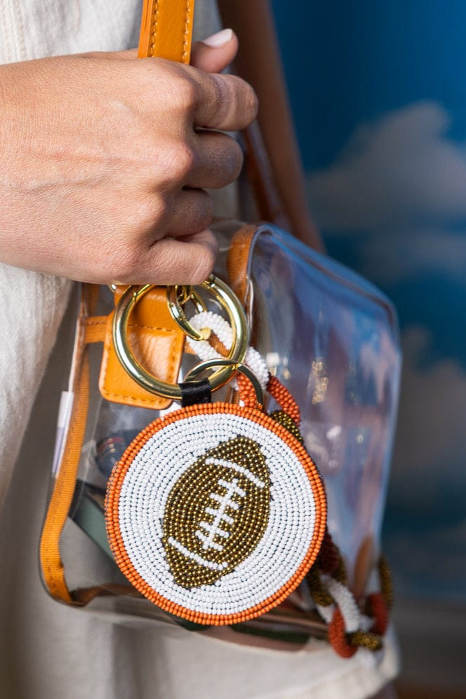 Gameday Football Bag Charm