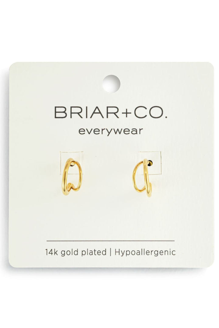 Gold Split Hoop Earring