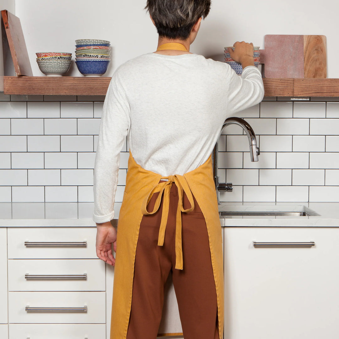 Stonewashed Ochre Apron