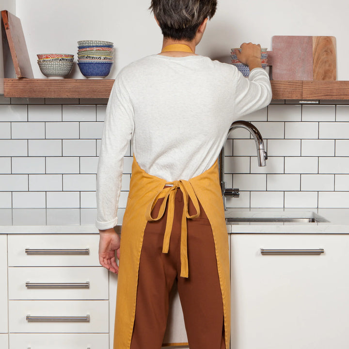 Stonewashed Ochre Apron