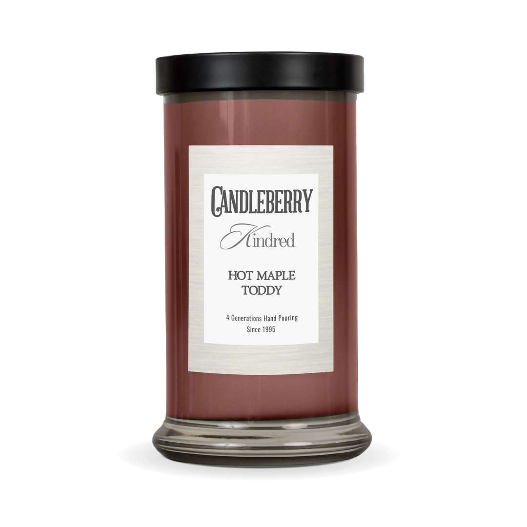 Candleberry Kindred Hot Maple Toddy Large Jar Candle