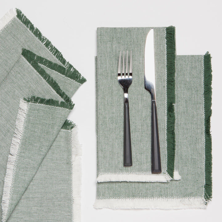 Jade Green Napkin Chambray