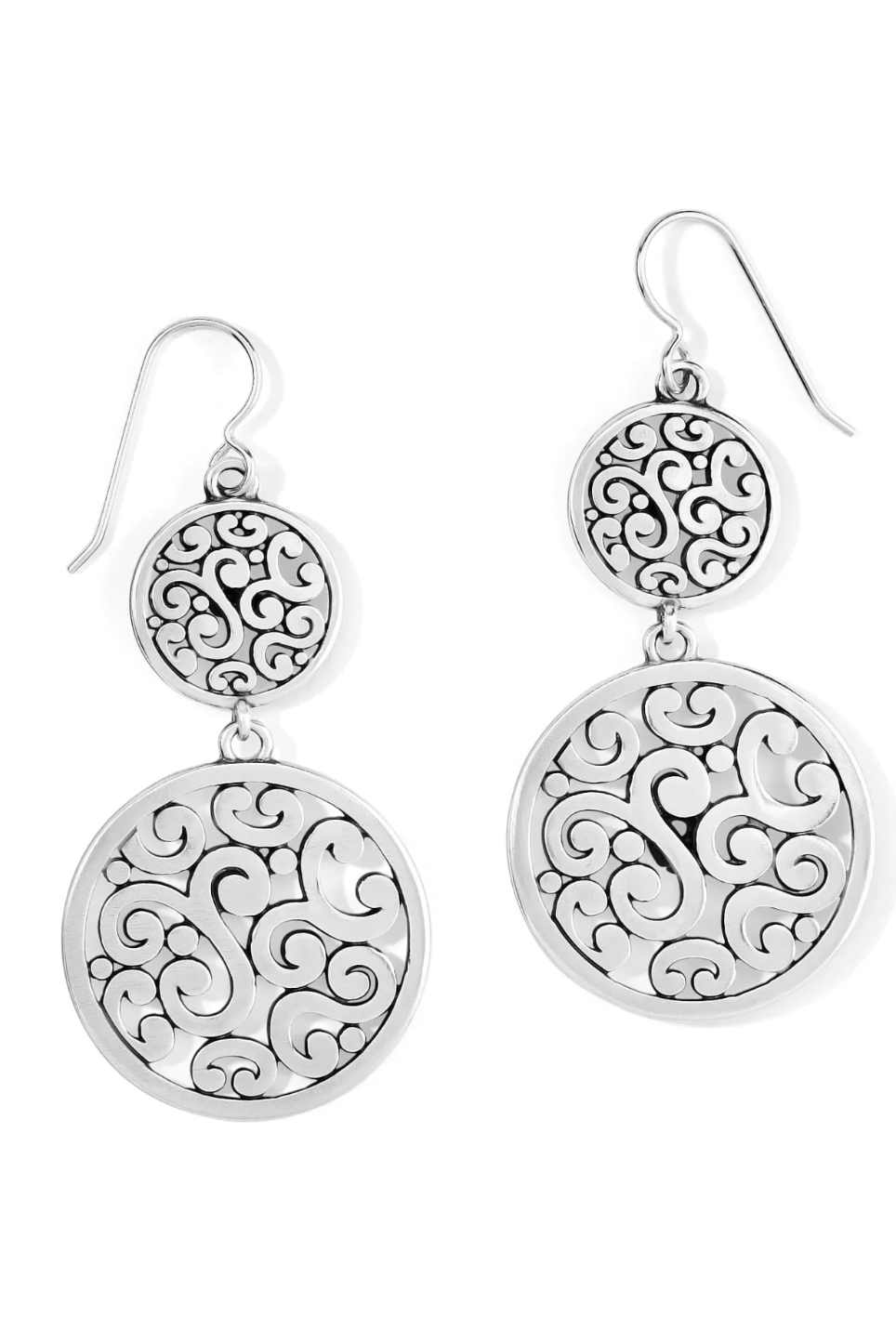 Brighton Contempo Medallion Duo French Wire Earrings