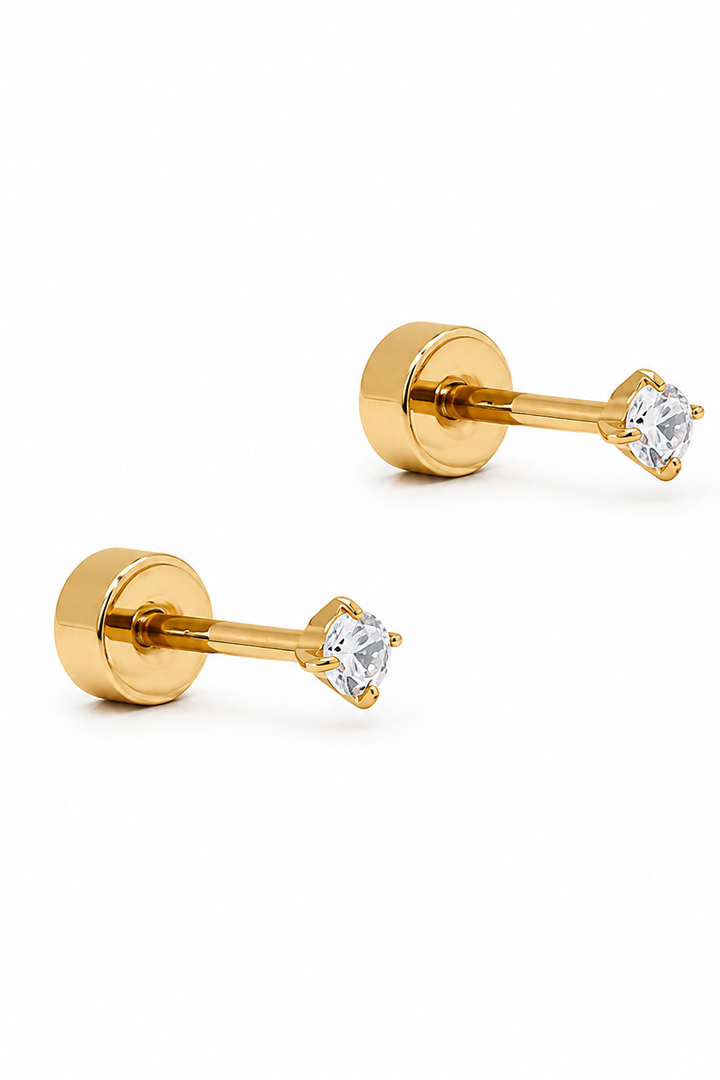 Linny Co Micro Teagan Screwback Stud Earrings