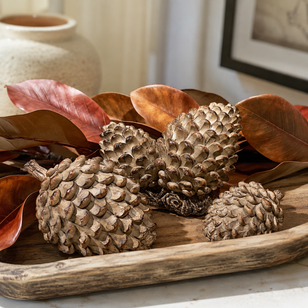 Decorative Pine Cone Figurine